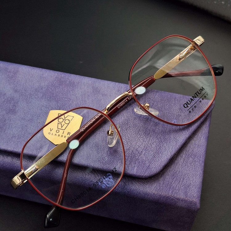 عینک طلایی زنانه فلزی