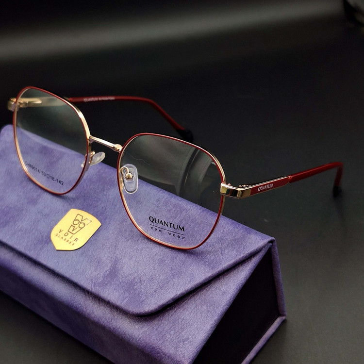 عینک فلزی زنانه قرمز