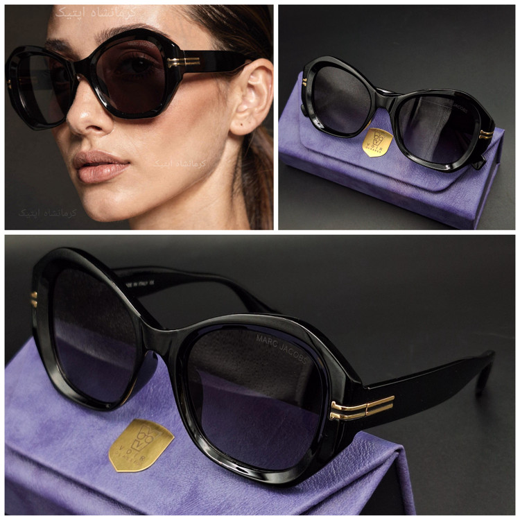 عینک آفتابی زنانه پلاریزه از برند MARC JACOBS با بدنه استیت کیفیت ضمانتی با لولای درجه یک و صورتخور عالی به همراه پک کامل کد M600011