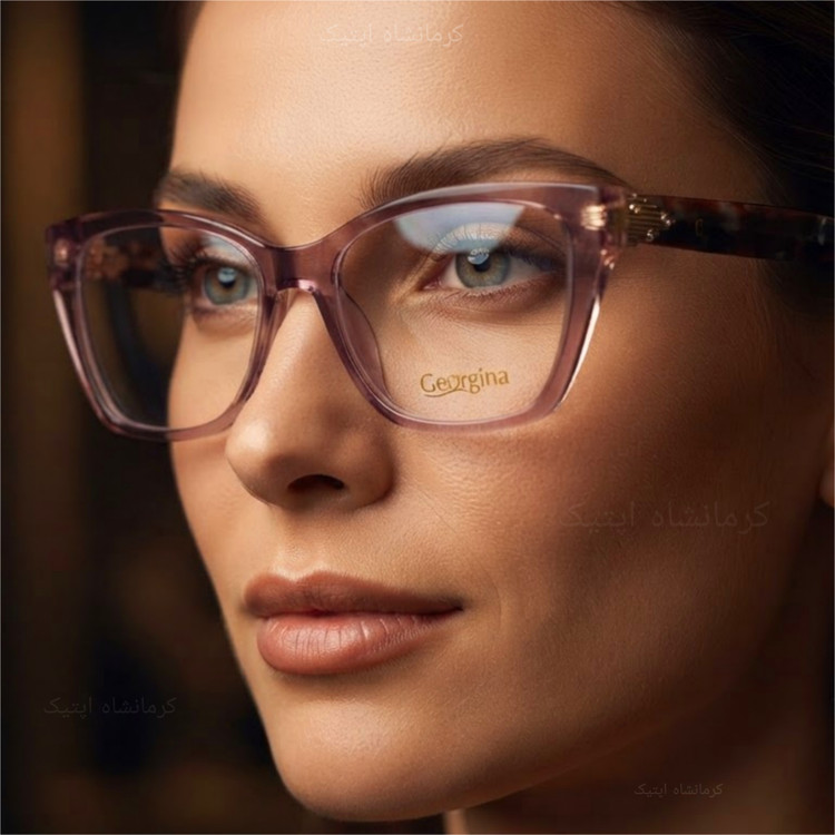 عینک طبی زنانه اورجینال از برند GEORGINA با بدنه استیت لوکس سری DT7 به همراه پکیج کامل و گارانتی یکساله ( با امکان سفارش ساخت عدسی با نمره چشم شما ) کد G7007